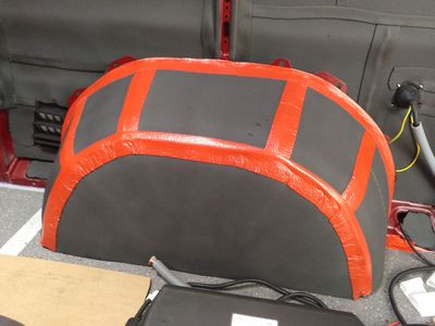 Bild 031: Mit Armaflexplatten ganz überklebter Kotflügel